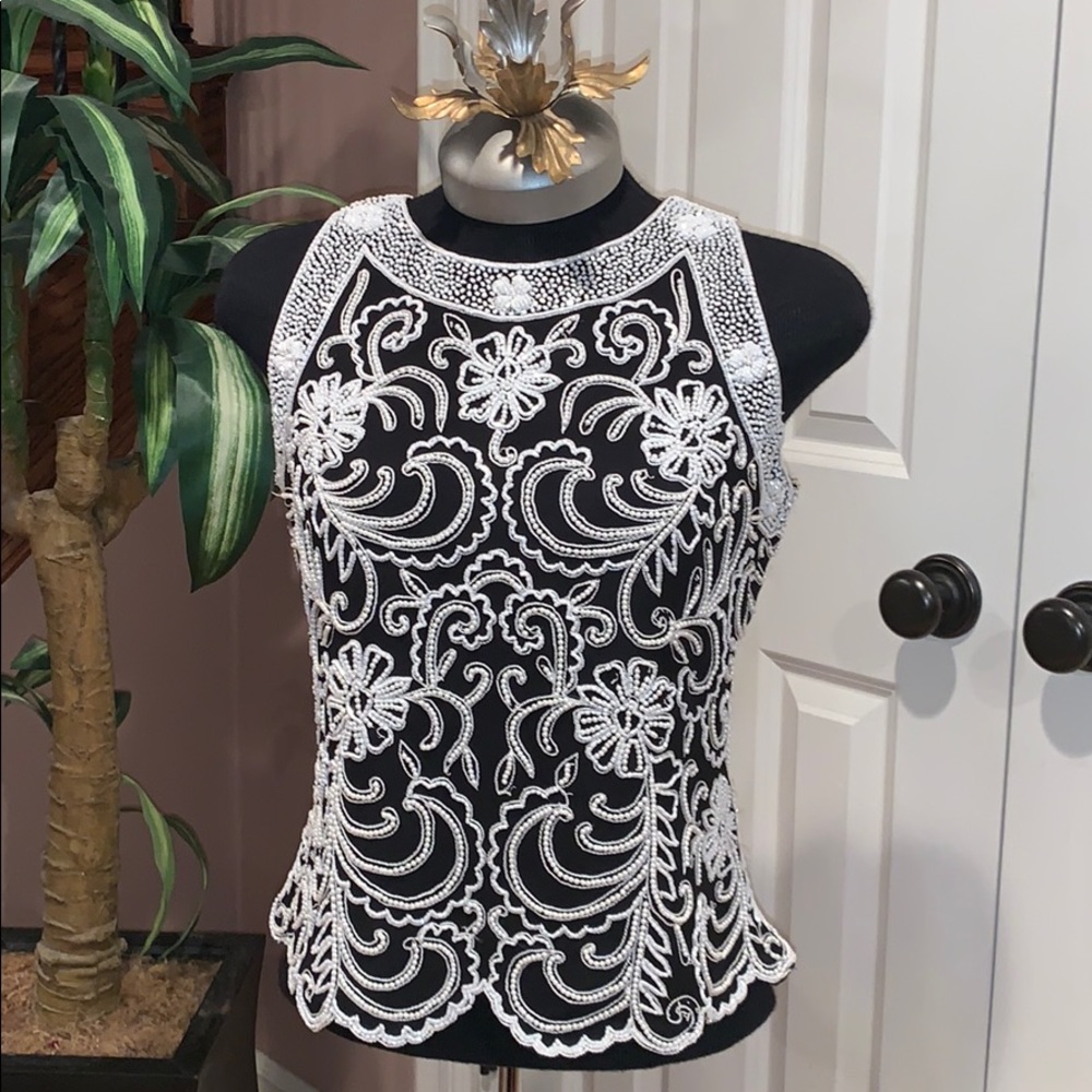 Hand beaded top